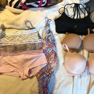 Lot of women’s under garments and swim suit - L